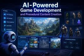 AI in gaming industry procedural content generation creating a game world automatically