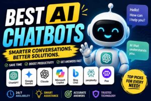 Best AI chatbots for smart conversations, fast answers, productivity, and everyday assistance