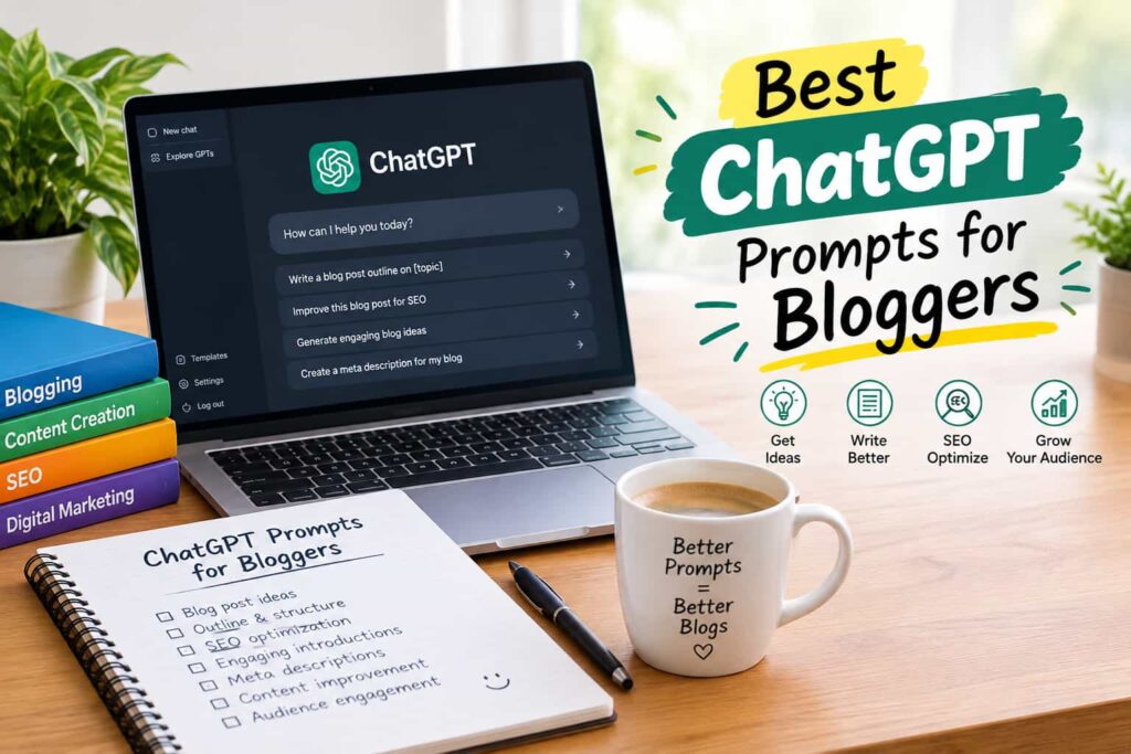 Best ChatGPT prompts for bloggers to create and optimize blog content